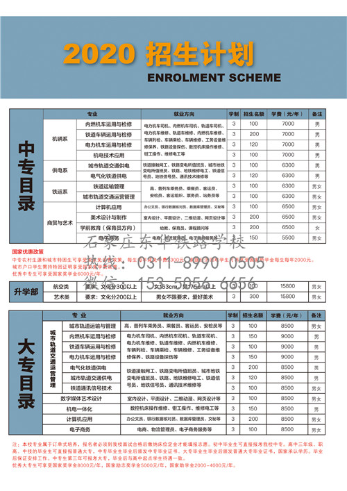 石家庄东华金博宝官网网址是多少
招生简章