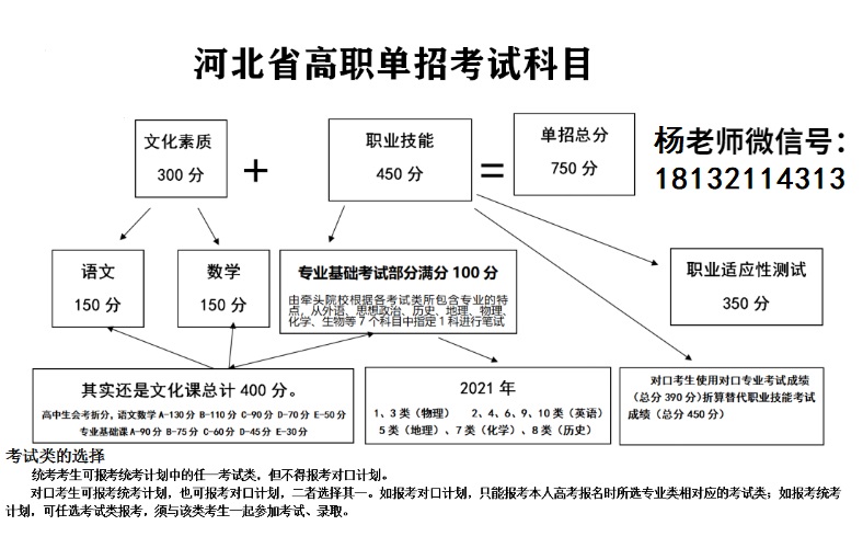 河北单招考试满分