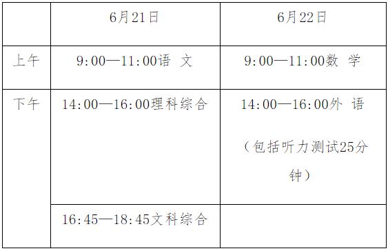 河北省2022年中考时间公布！