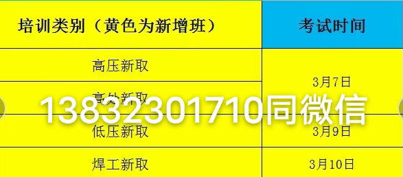 石家庄安监局电工证报名电话