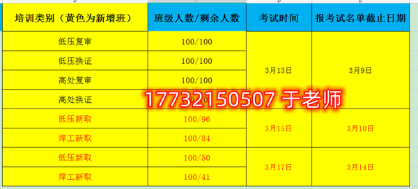 3月石家庄应急管理局电工证考试时间安排