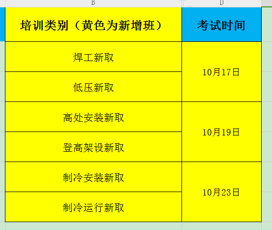 2023年10月石家庄电工证焊工证考试时间安排